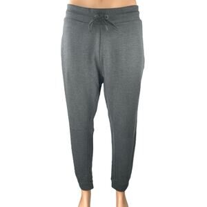 Nike Men's Gray Tapered Leg Elastic Waist Drawstring Activewear Jogger Pants L